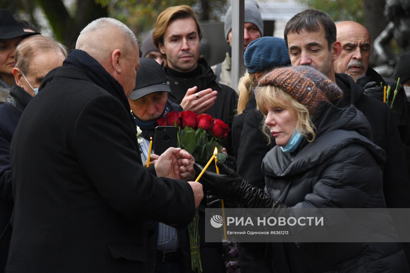 Открытие памятника М. Захарову на Новодевичьем кладбище