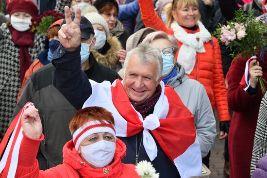 Акции пенсионеров в Минске