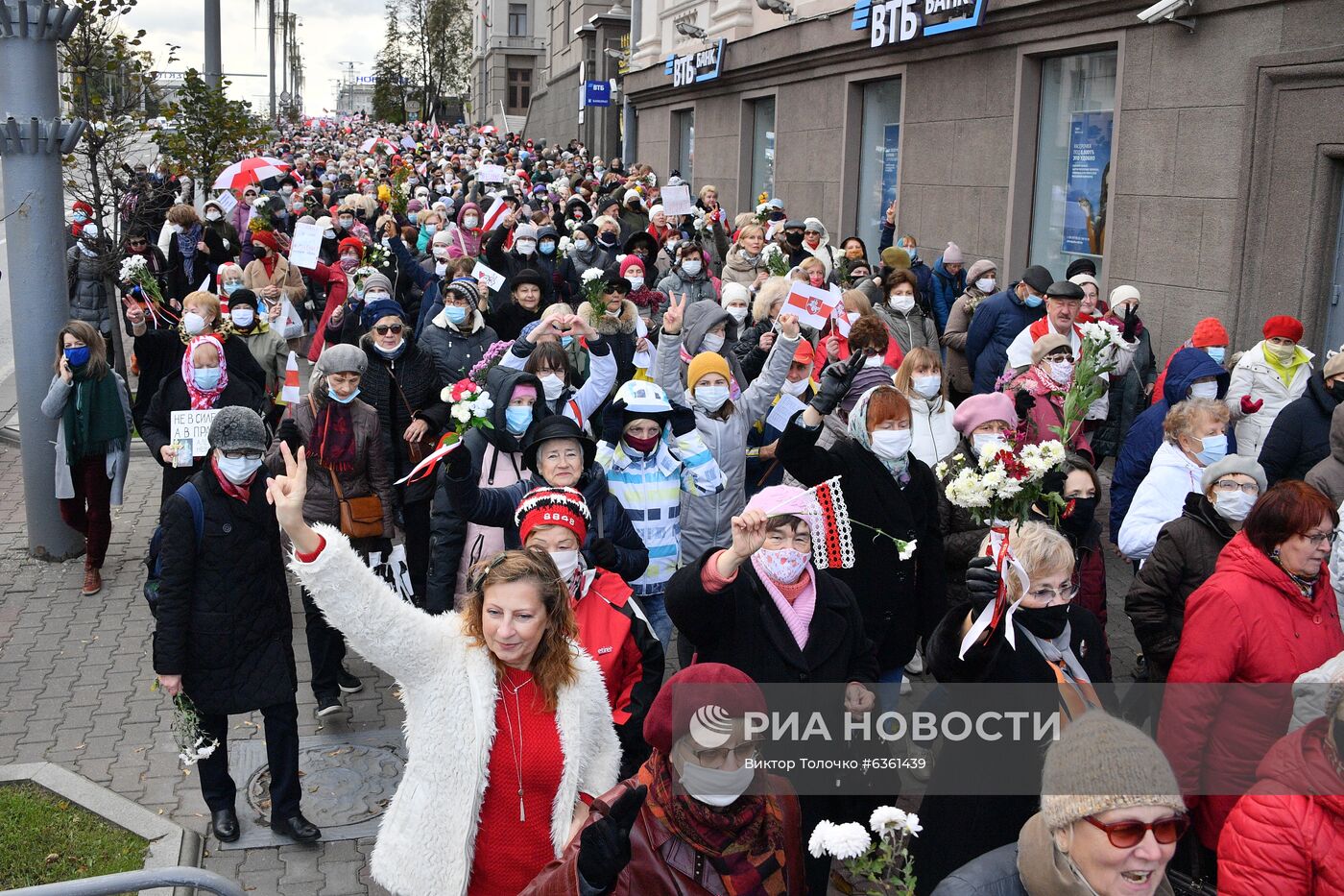 Акции пенсионеров в Минске