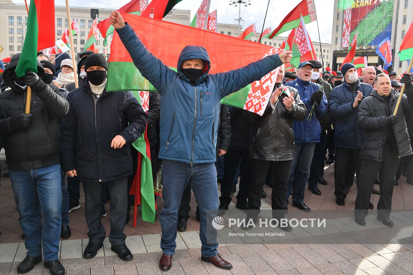 Акции пенсионеров в Минске