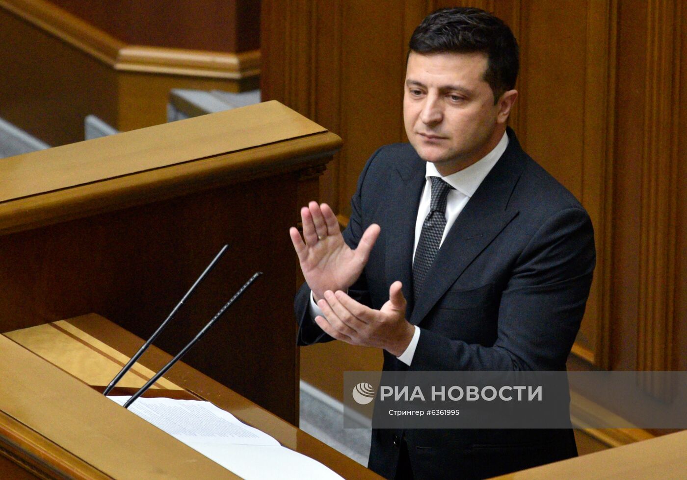 Выступление В. Зеленского на заседании Рады