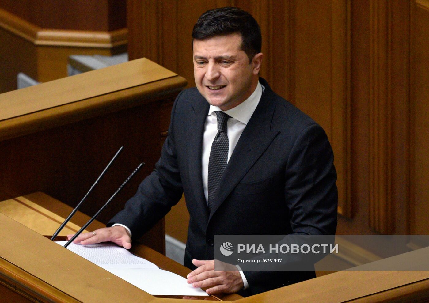 Выступление В. Зеленского на заседании Рады