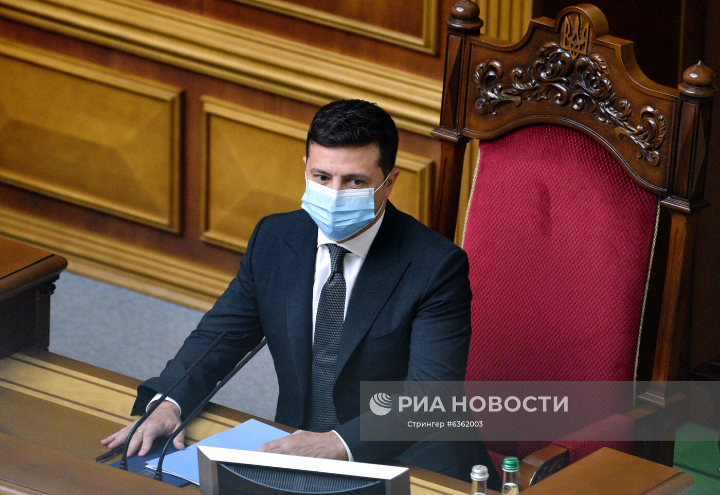 Выступление В. Зеленского на заседании Рады