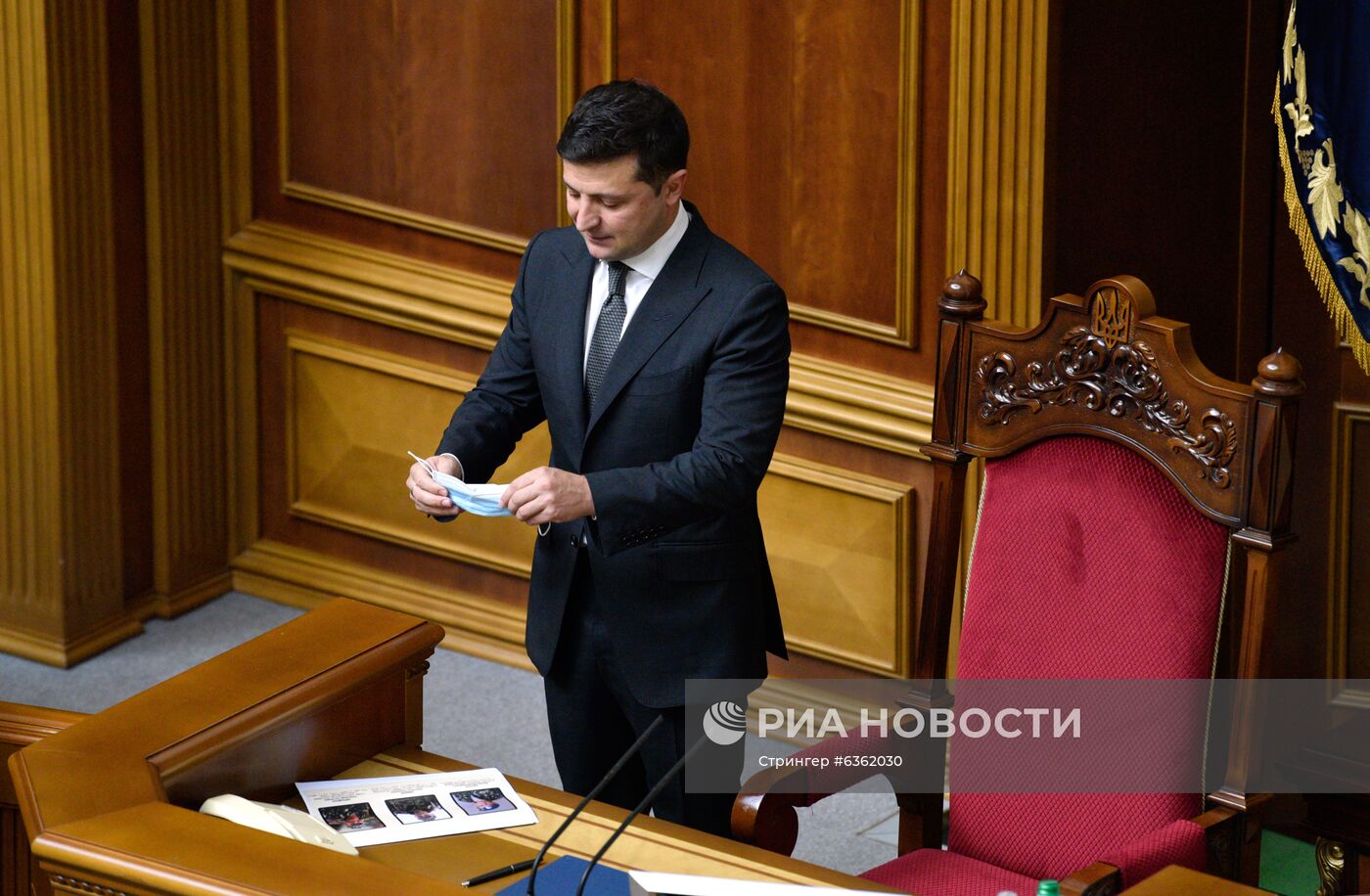 Выступление В. Зеленского на заседании Рады