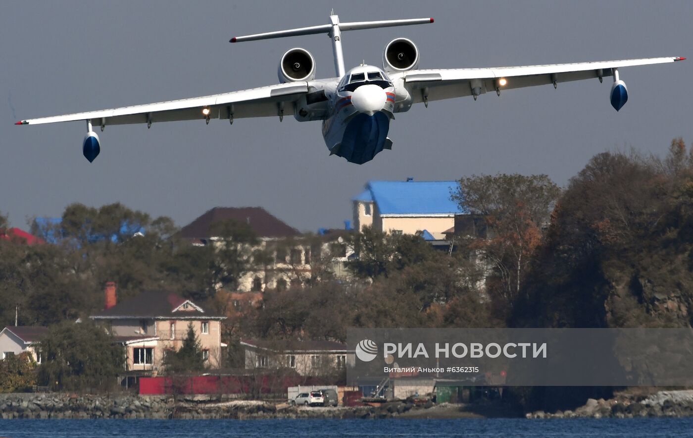 Учения авиационного отряда МЧС в Приморье