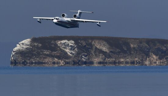 Учения авиационного отряда МЧС в Приморье