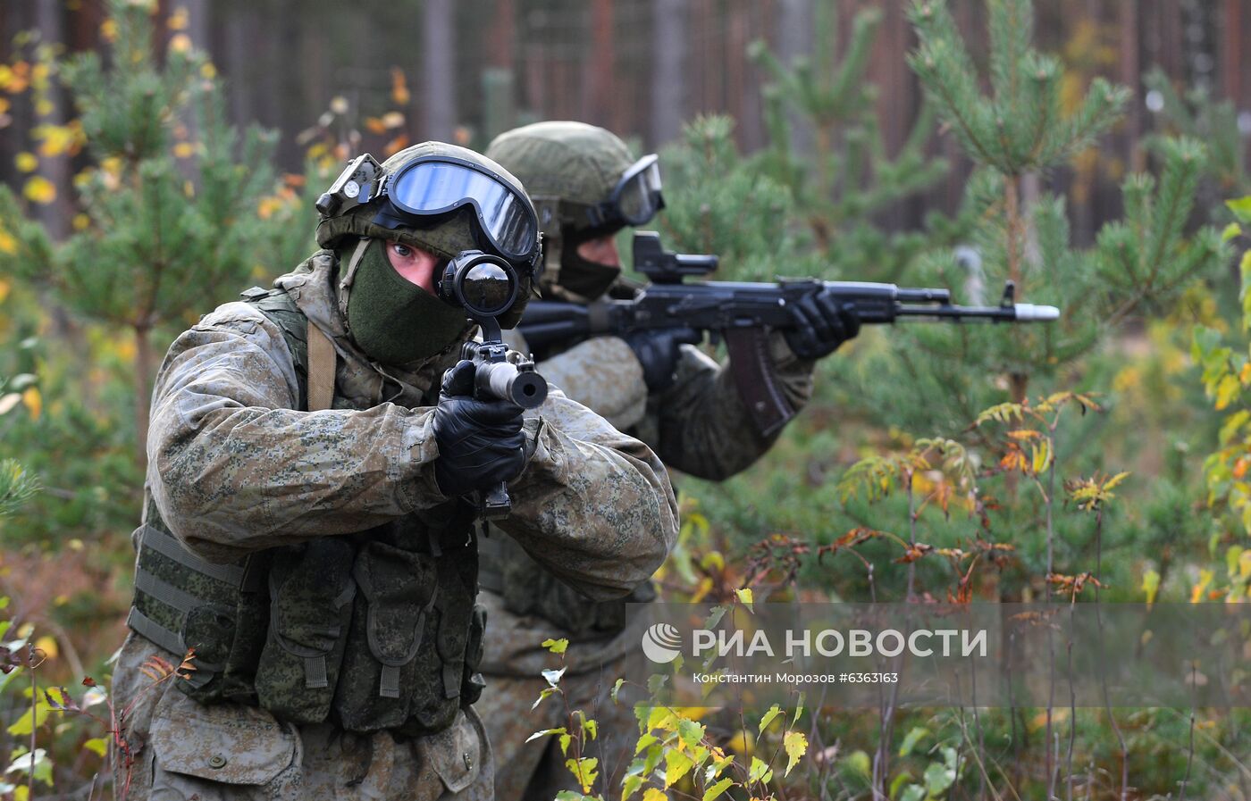 Тренировка спецназа Западного военного округа