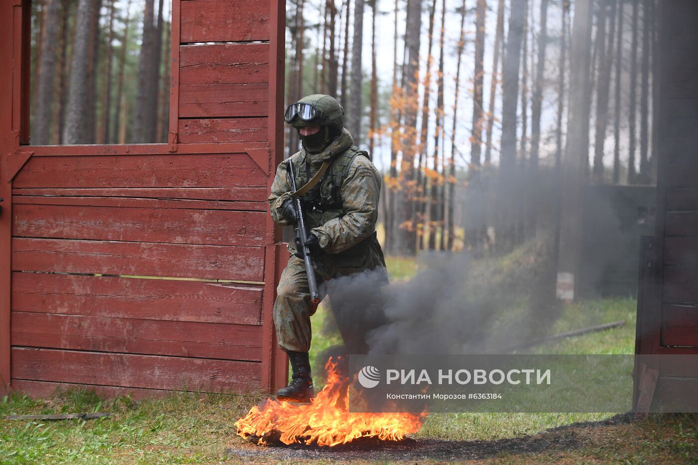 Тренировка спецназа Западного военного округа