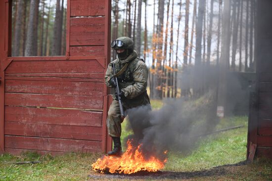 Тренировка спецназа Западного военного округа