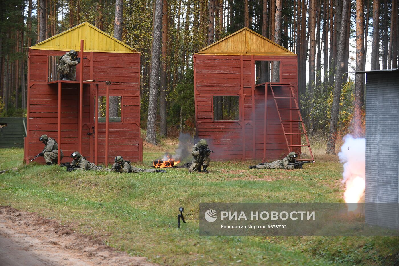 Тренировка спецназа Западного военного округа