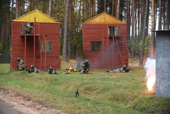 Тренировка спецназа Западного военного округа