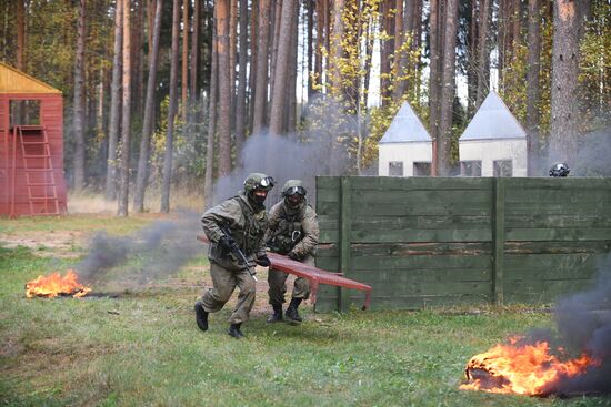 Тренировка спецназа Западного военного округа