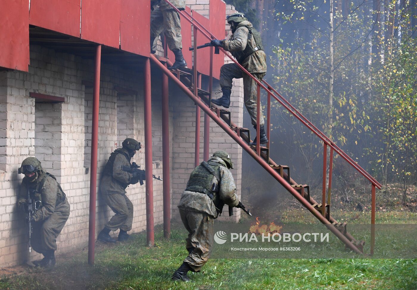 Тренировка спецназа Западного военного округа