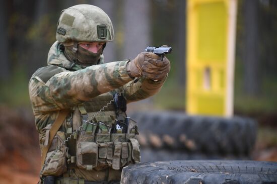 Тренировка спецназа Западного военного округа