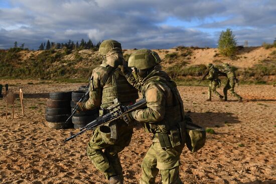 Тренировка спецназа Западного военного округа