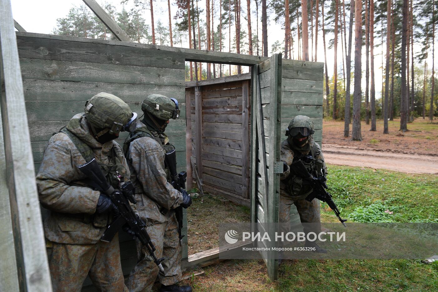 Тренировка спецназа Западного военного округа