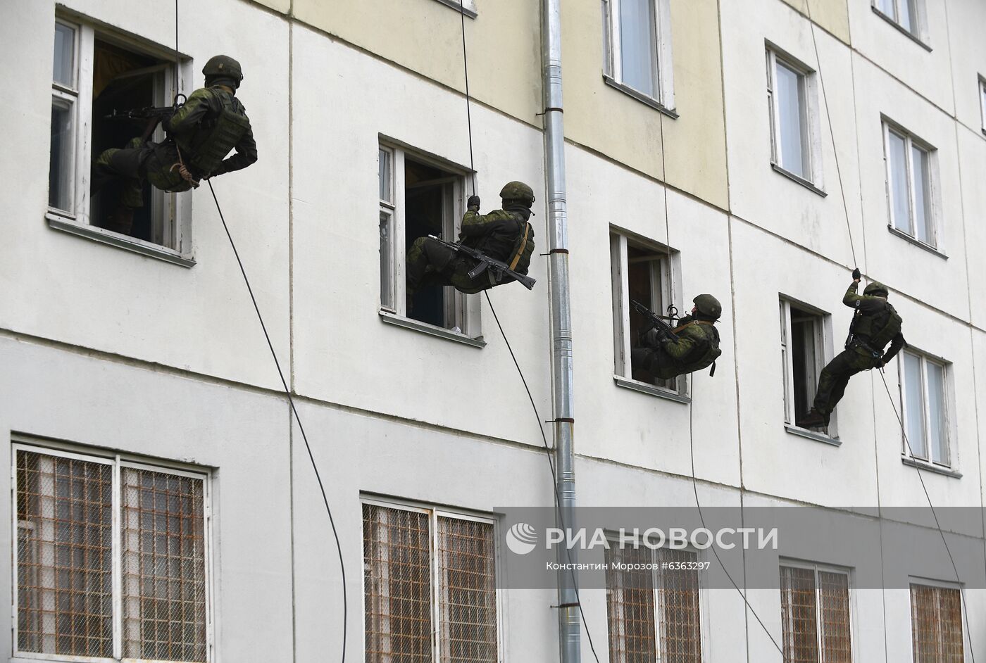 Тренировка спецназа Западного военного округа