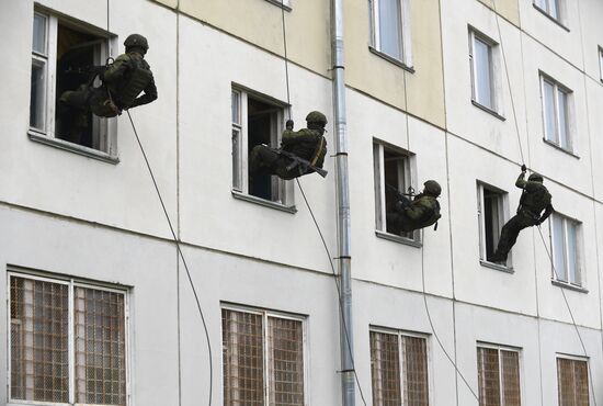 Тренировка спецназа Западного военного округа