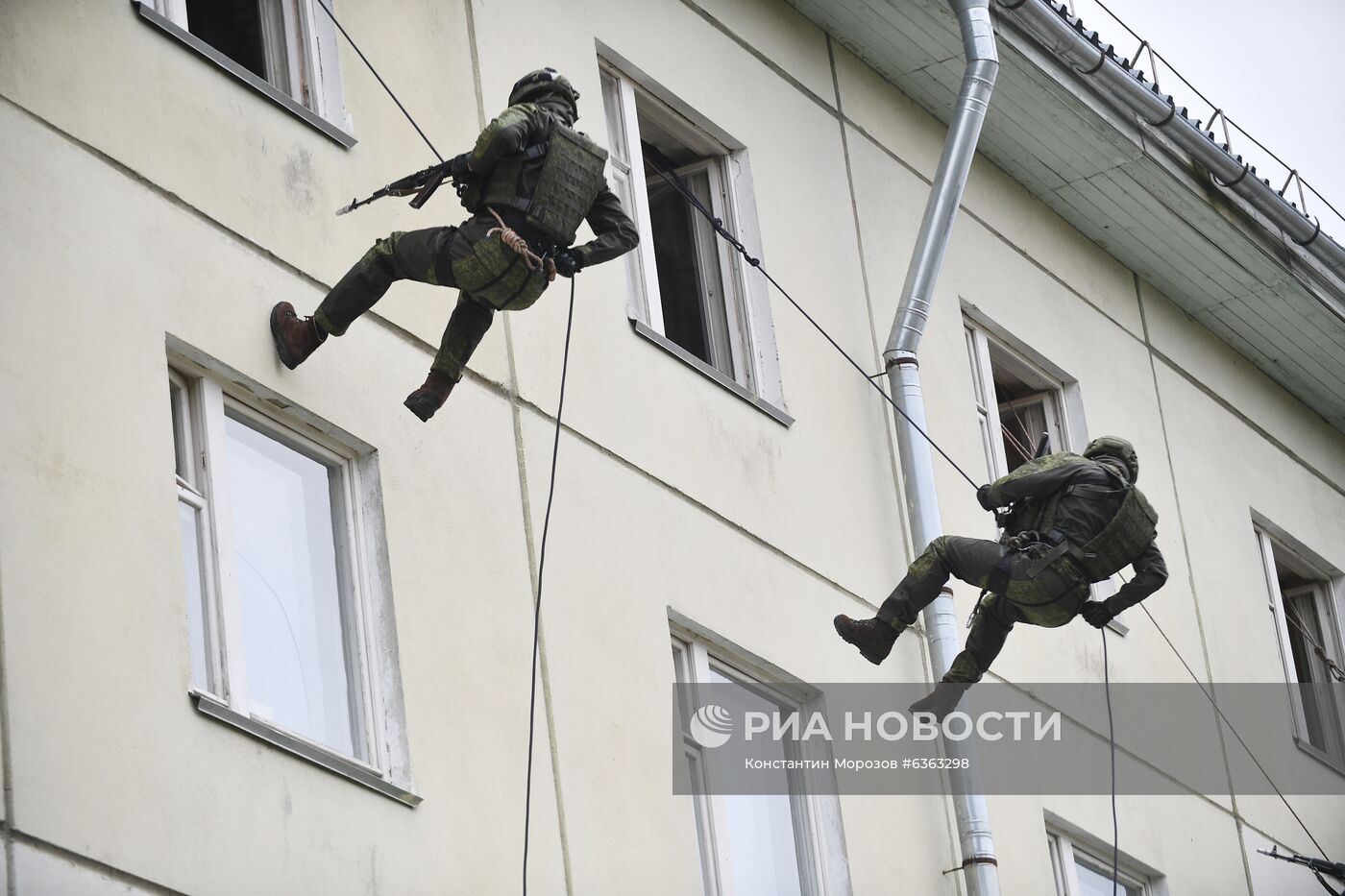 Тренировка спецназа Западного военного округа