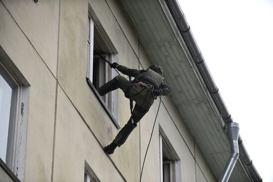 Тренировка спецназа Западного военного округа