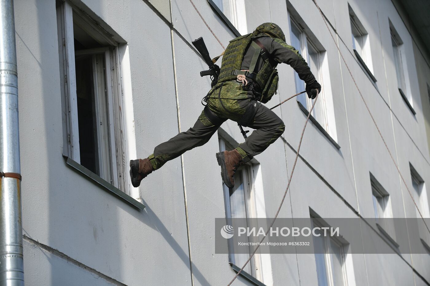 Тренировка спецназа Западного военного округа