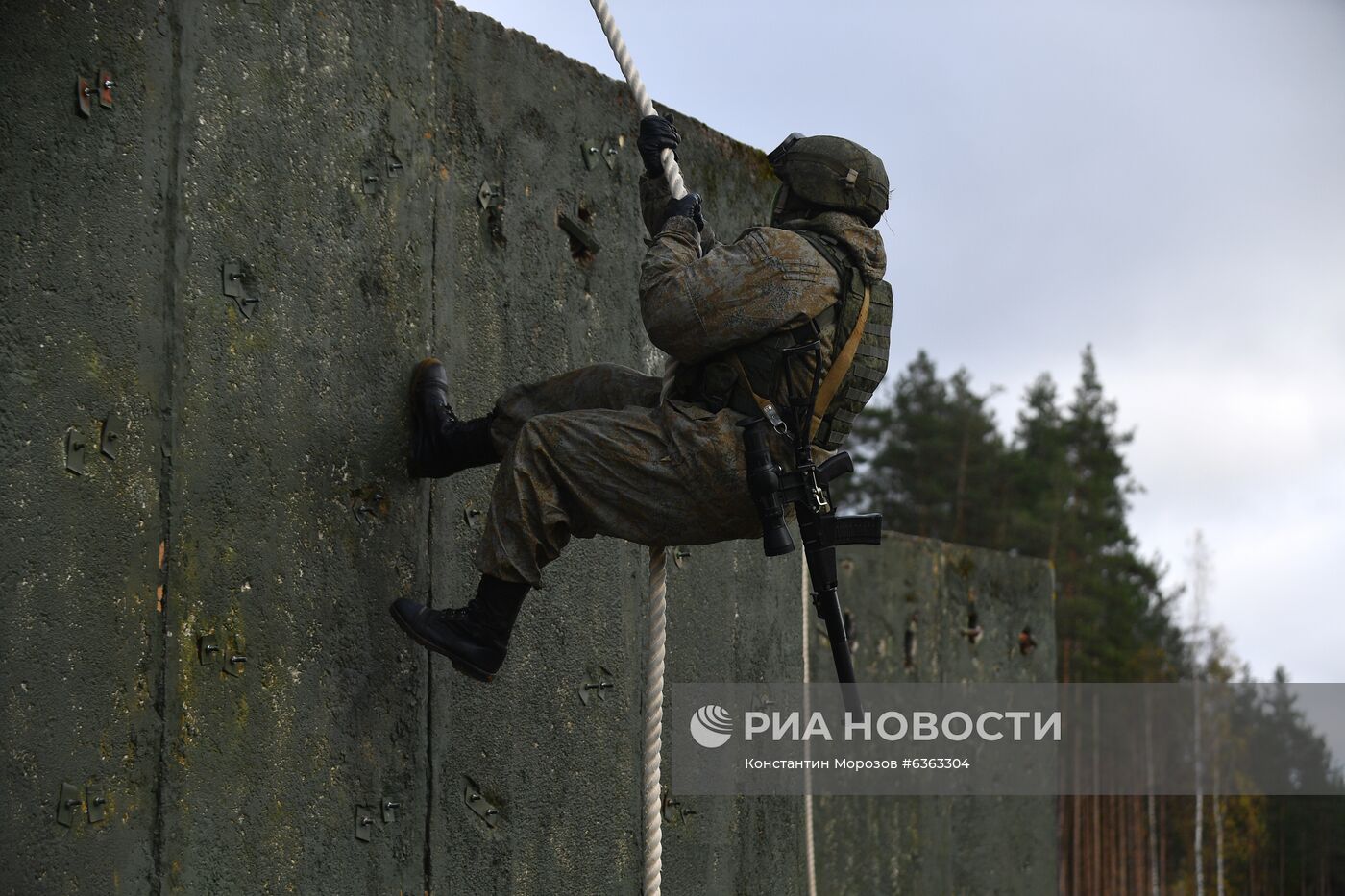 Тренировка спецназа Западного военного округа