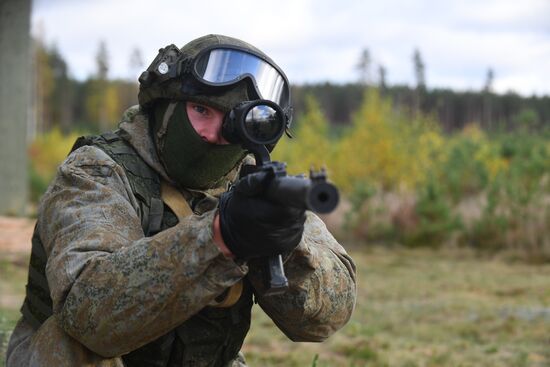 Тренировка спецназа Западного военного округа