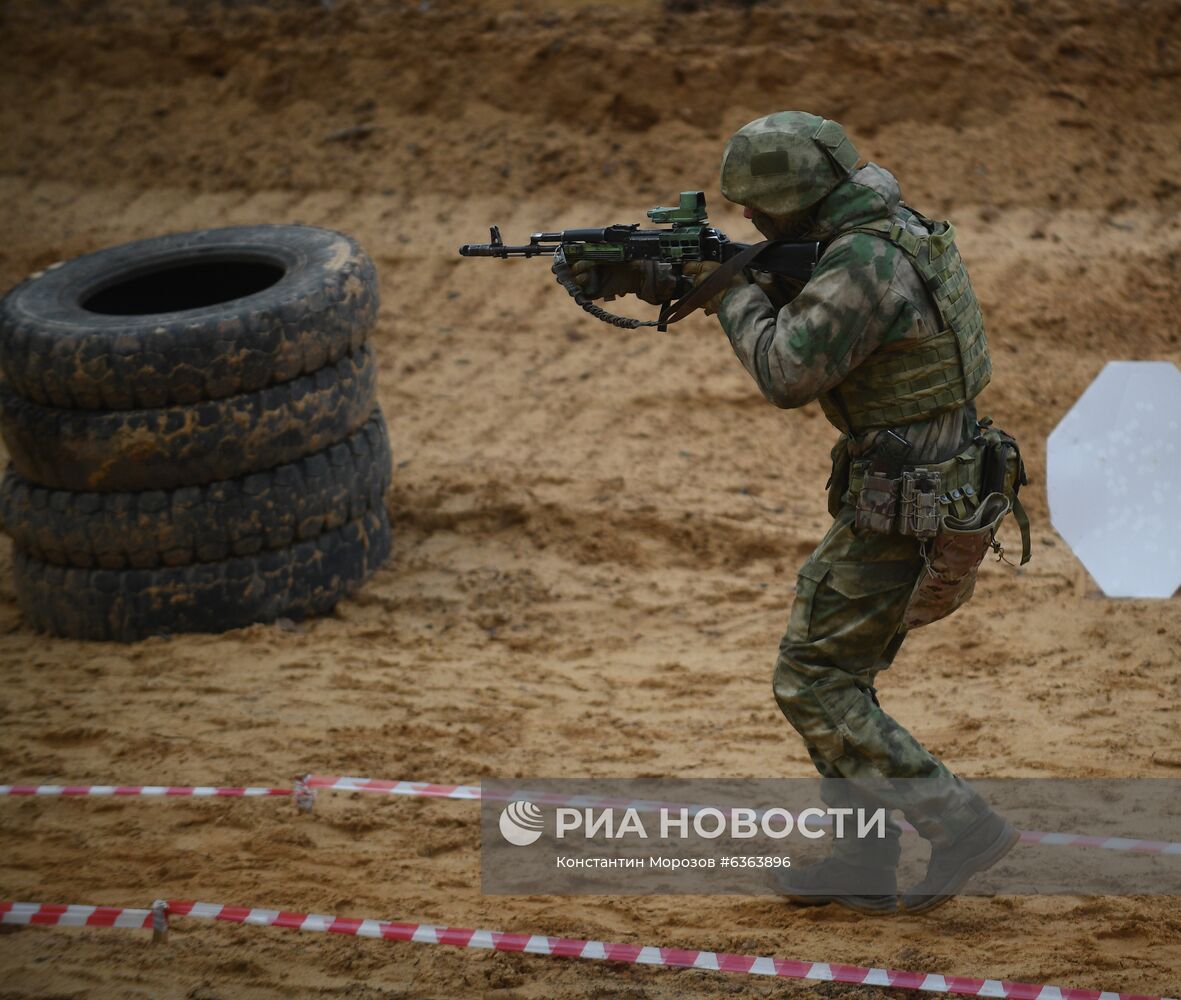 Тренировка спецназа Западного военного округа