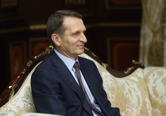 Встреча А. Лукашенко с С. Нарышкиным в Минске