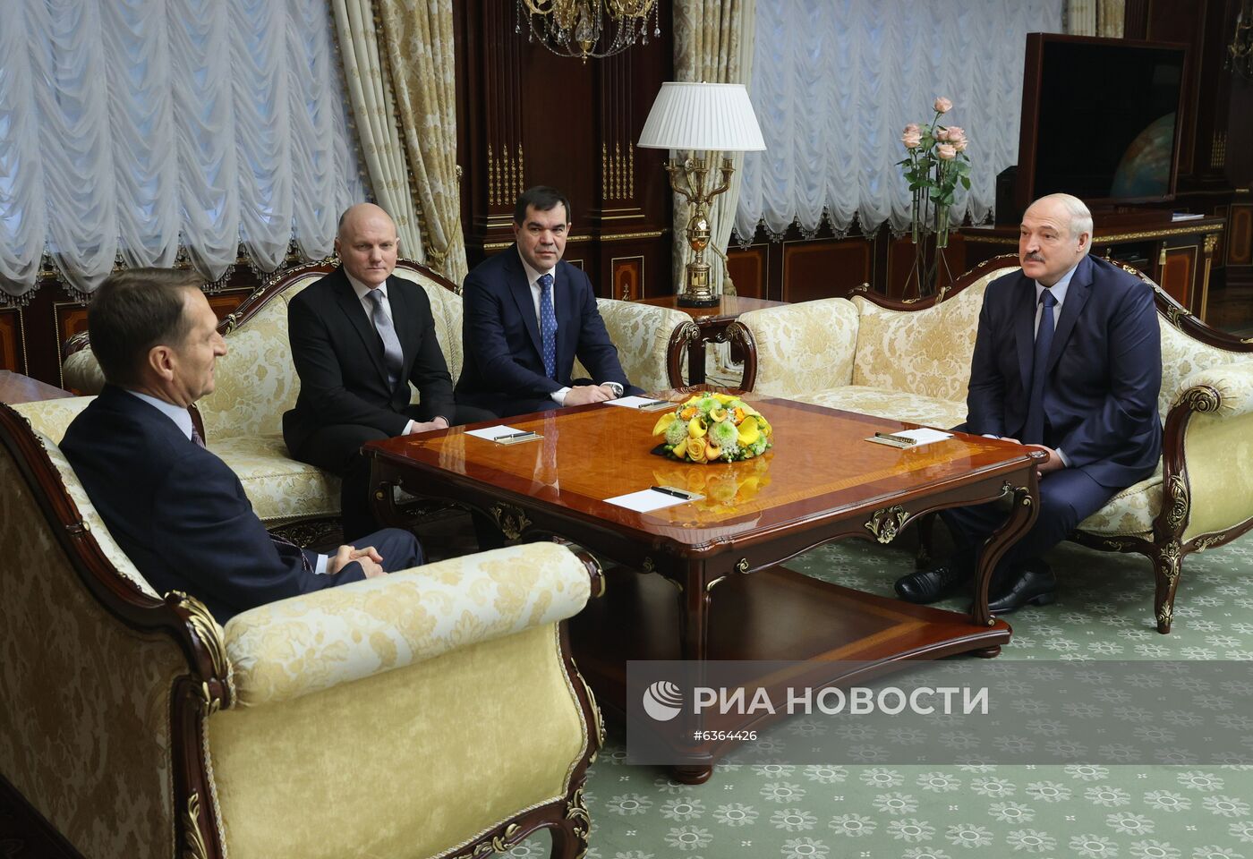 Встреча А. Лукашенко с С. Нарышкиным в Минске