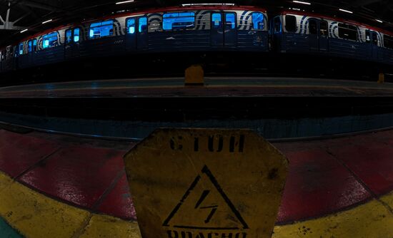 Дезинфекция поездов московского метро