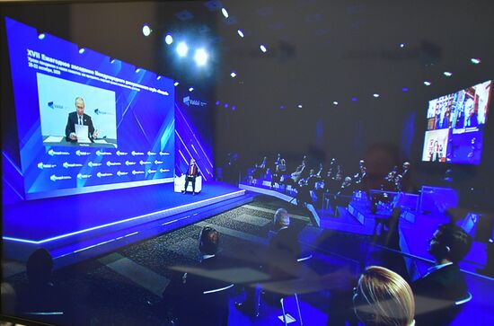 Президент РФ В. Путин принял участие в заседании дискуссионного клуба "Валдай"