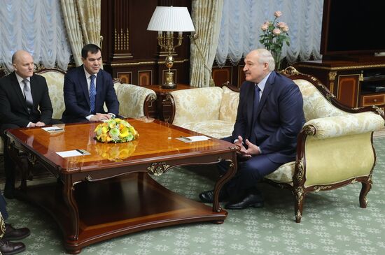 Встреча А. Лукашенко с С. Нарышкиным в Минске