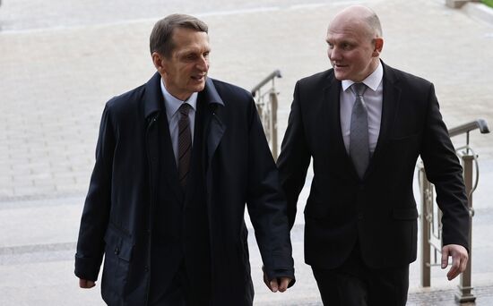 Встреча А. Лукашенко с С. Нарышкиным в Минске