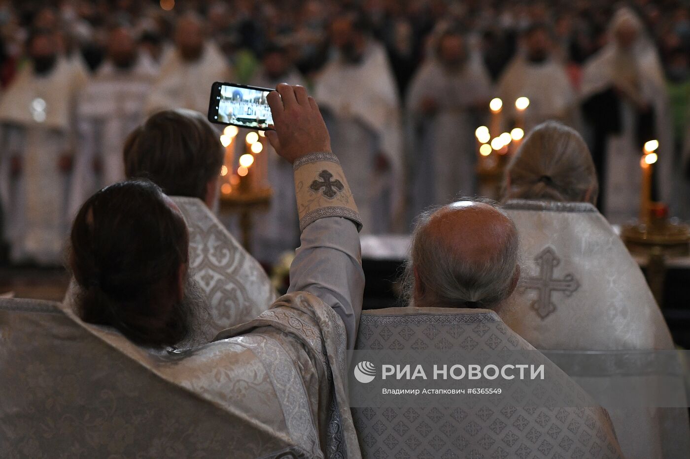 Отпевание протоиерея Димитрия Смирнова в храме Христа Спасителя 