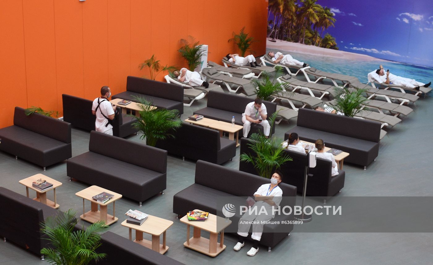 Временный госпиталь COVID-19 на ВДНХ