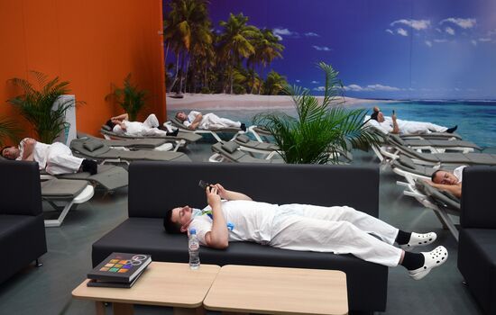 Временный госпиталь COVID-19 на ВДНХ 