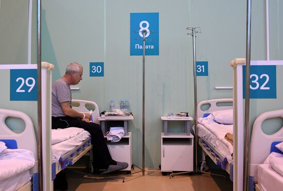 Временный госпиталь COVID-19 на ВДНХ 