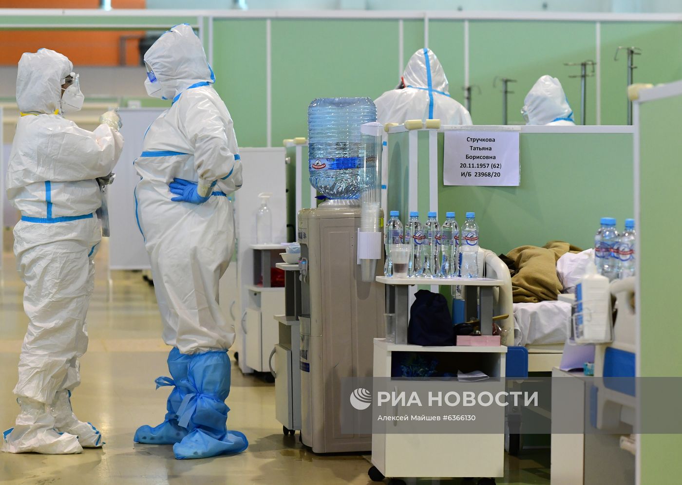 Временный госпиталь COVID-19 на ВДНХ 