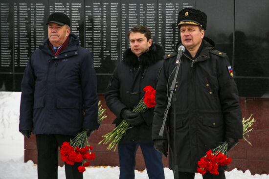 Церемония захоронения останков воинов, погибших при защите Советского Заполярья во время Великой Отечественной войны