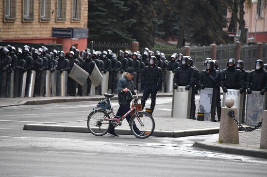Акция протеста оппозиции в Минске