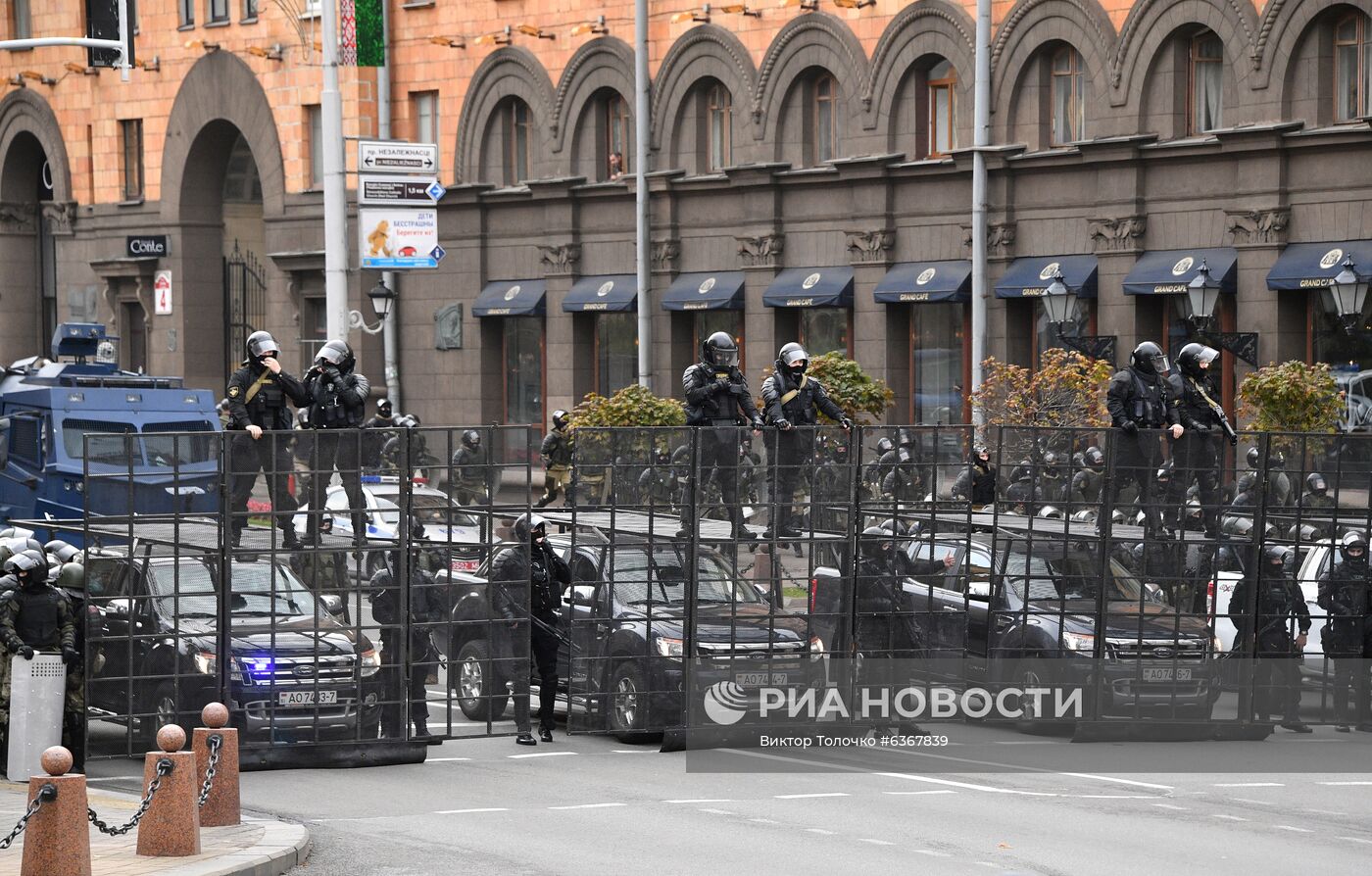 Акция протеста оппозиции в Минске