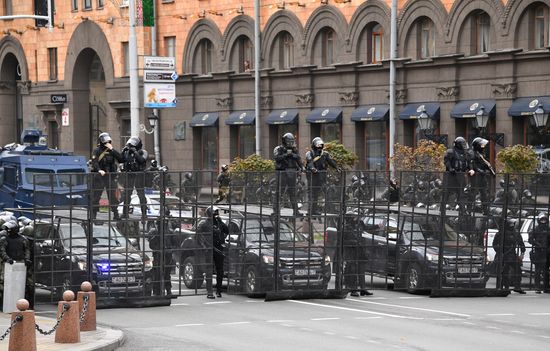 Акция протеста оппозиции в Минске