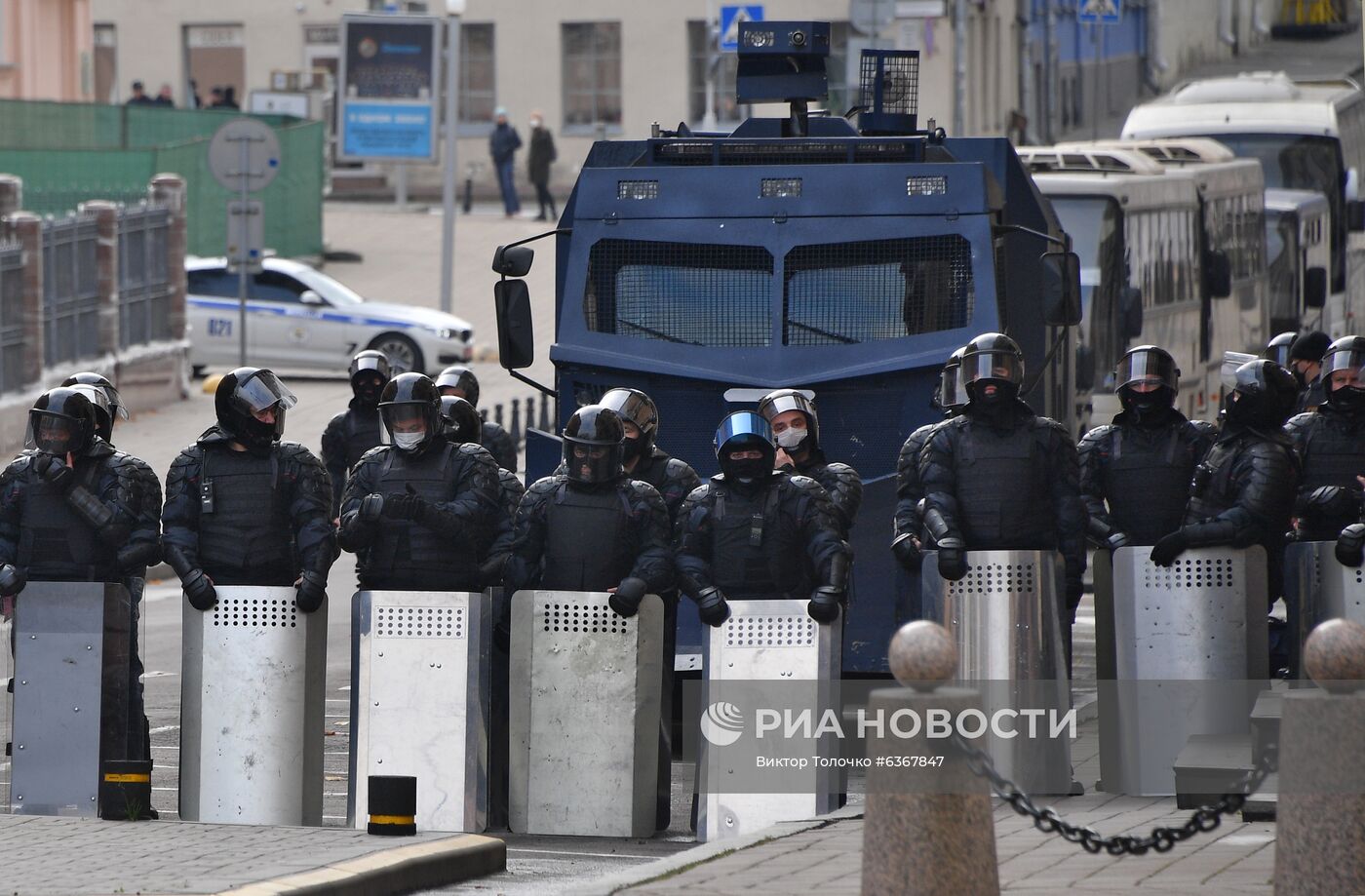 Акция протеста оппозиции в Минске