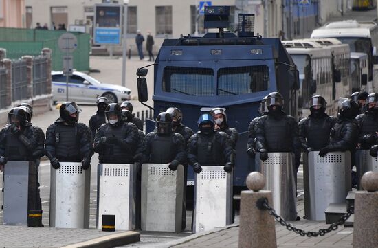 Акция протеста оппозиции в Минске