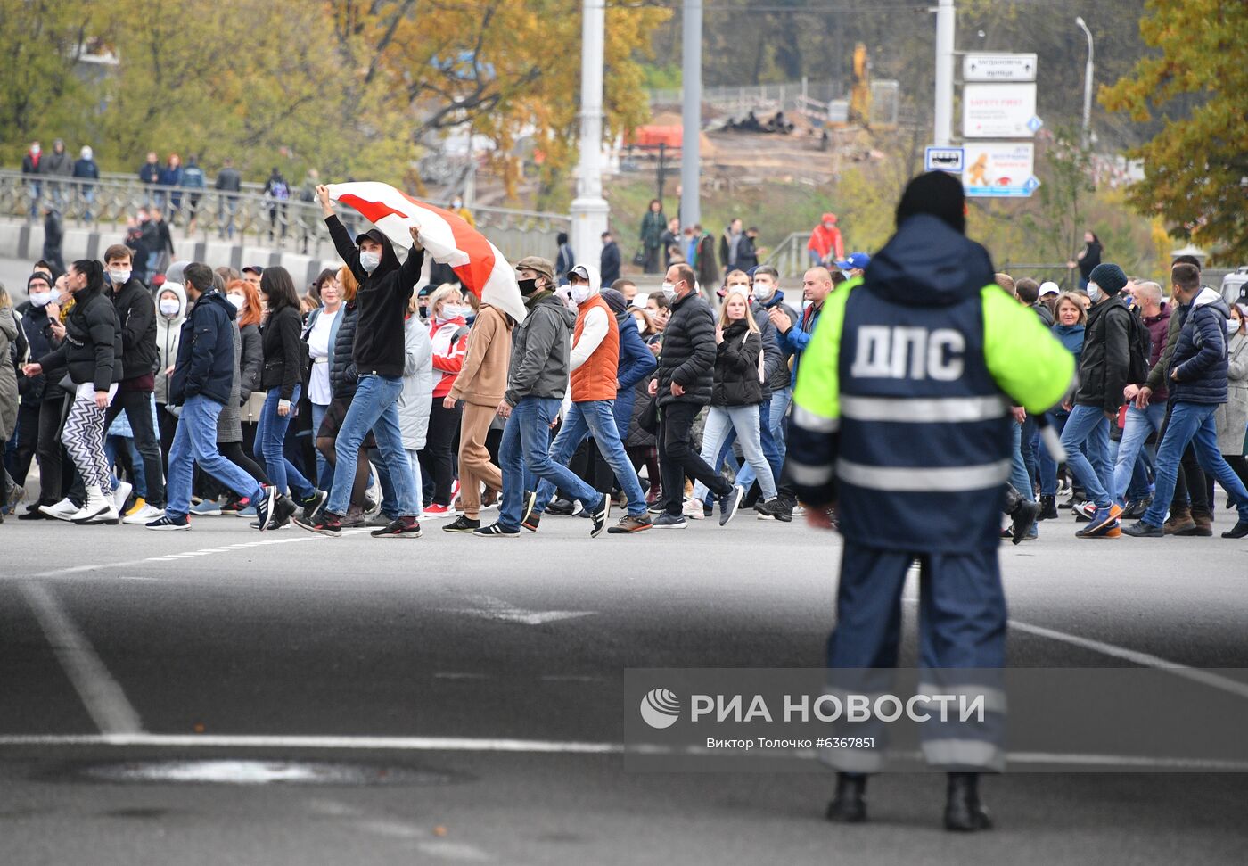 Акция протеста оппозиции в Минске