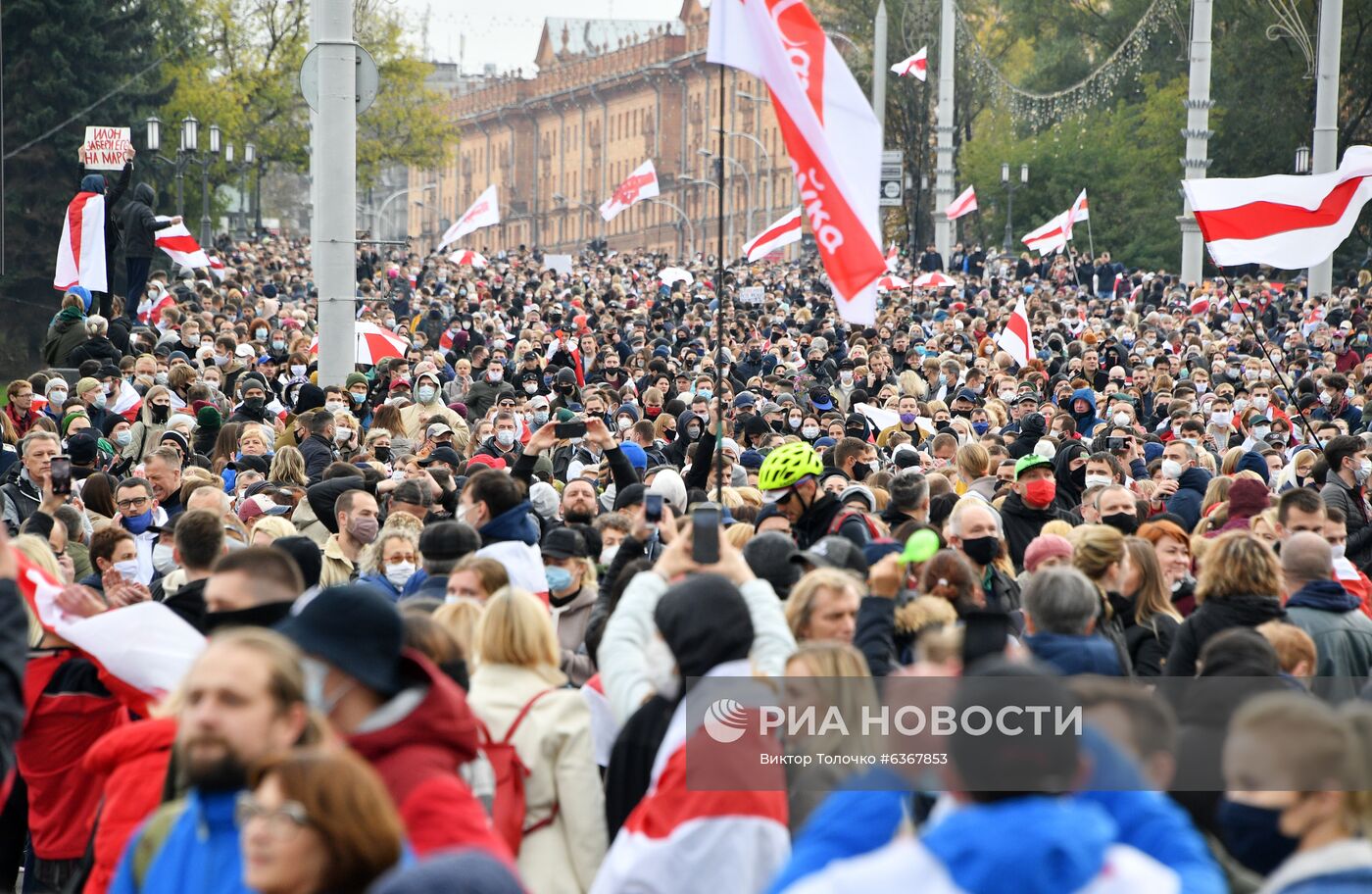 Акция протеста оппозиции в Минске