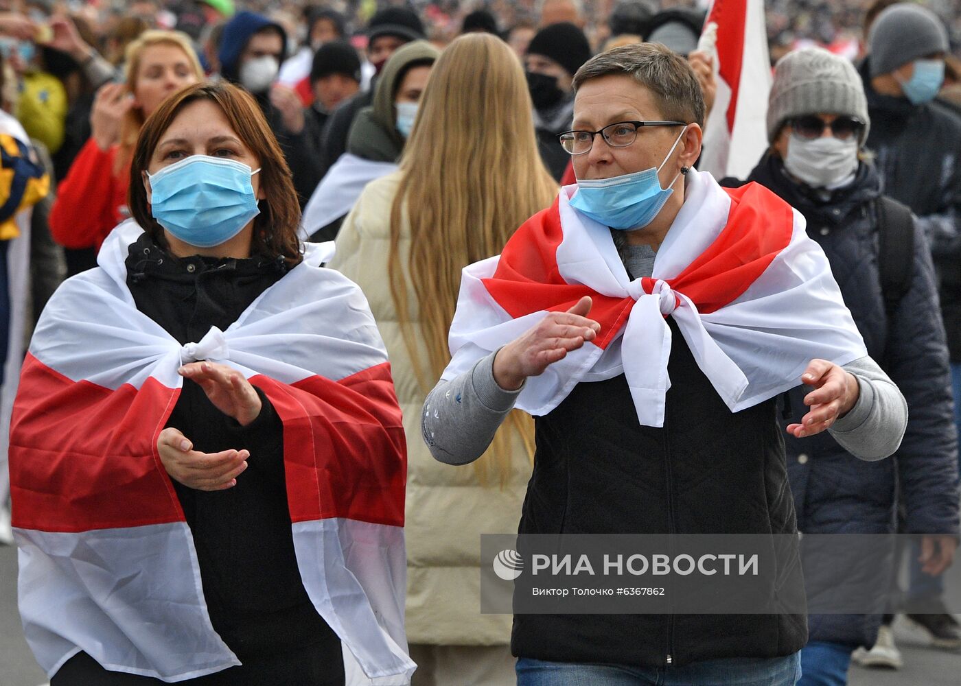 Акция протеста оппозиции в Минске