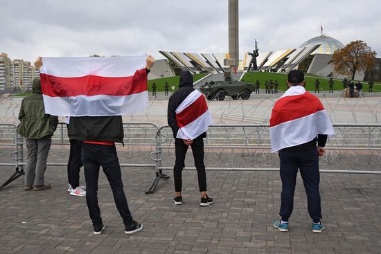 Акция протеста оппозиции в Минске