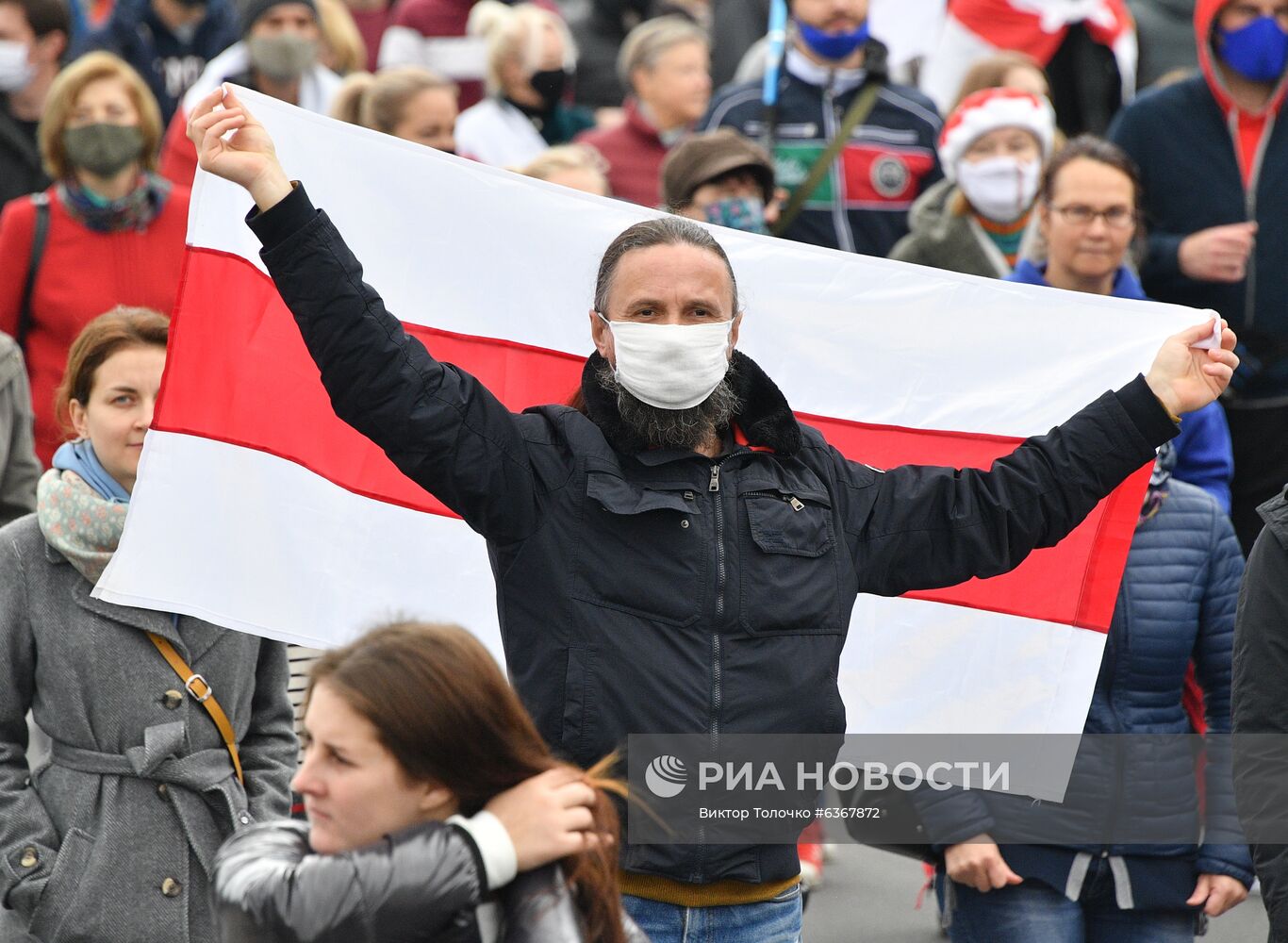 Акция протеста оппозиции в Минске